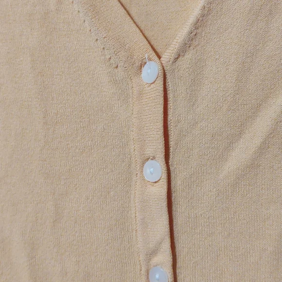 Women's Light Orange Cardigan - Picture 2 of 5
